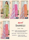 Saheli 2566 By Bipson Mirror Work With Printed Cotton Dress Material Wholesale Shop In Surat